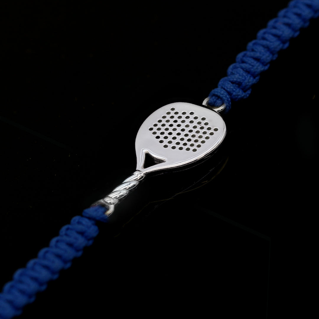 ELECTRIC BLUE PADEL BRACELET ROUND RACKET