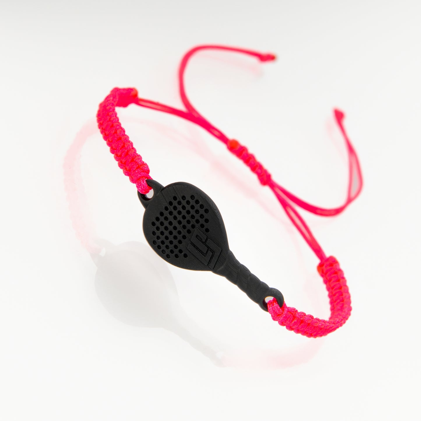 BRACCIALE PADEL RACCHETTA IN RESINA ECOSOSTENIBILE STAMPA 3D FUCSIA