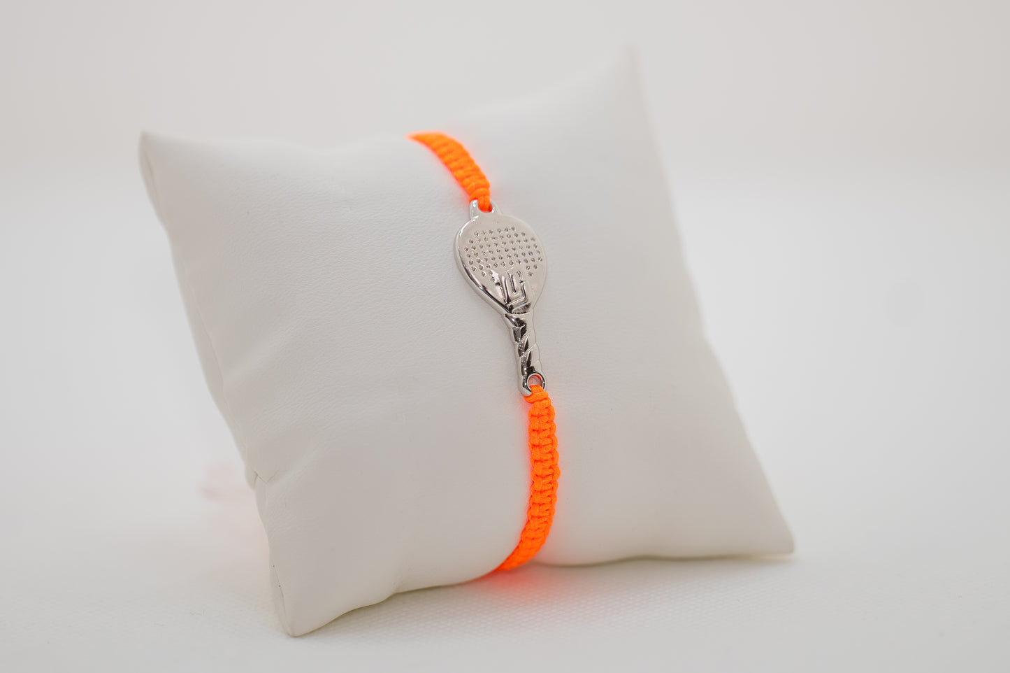 BRACCIALE PADEL RACCHETTA IN OTTONE CORDINO SCOOBY DOO ARANCIO FLUO
