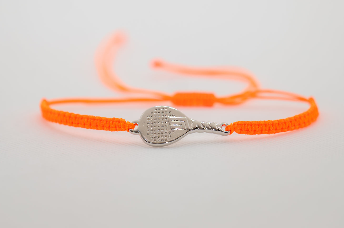 BRACCIALE PADEL RACCHETTA IN OTTONE CORDINO SCOOBY DOO ARANCIO FLUO