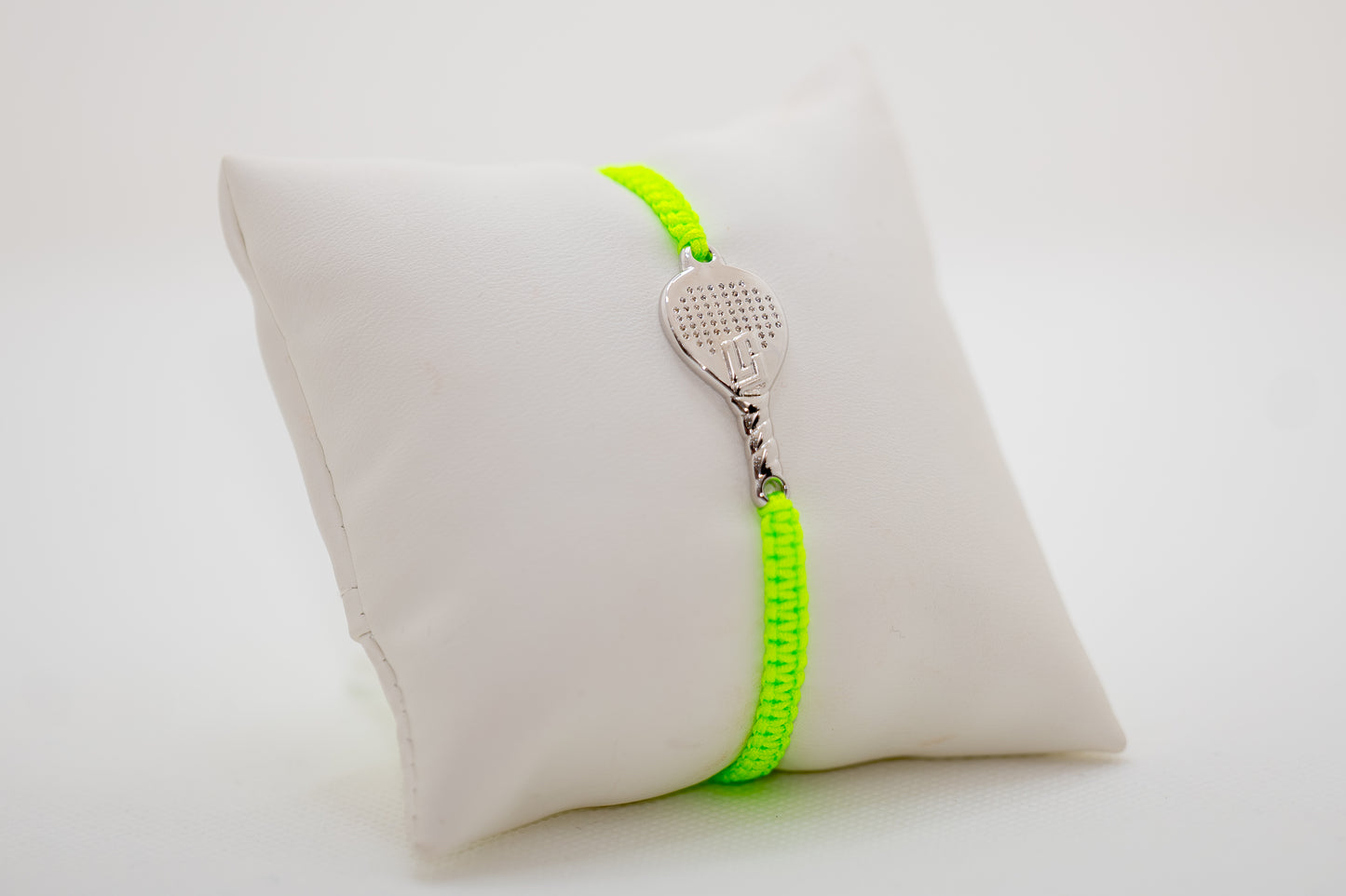 BRACCIALE PADEL RACCHETTA IN OTTONE CORDINO SCOOBY DOO VERDE FLUO