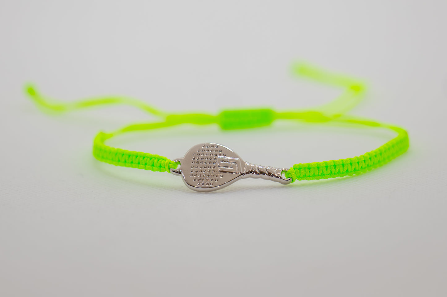 BRACCIALE PADEL RACCHETTA IN OTTONE CORDINO SCOOBY DOO VERDE FLUO