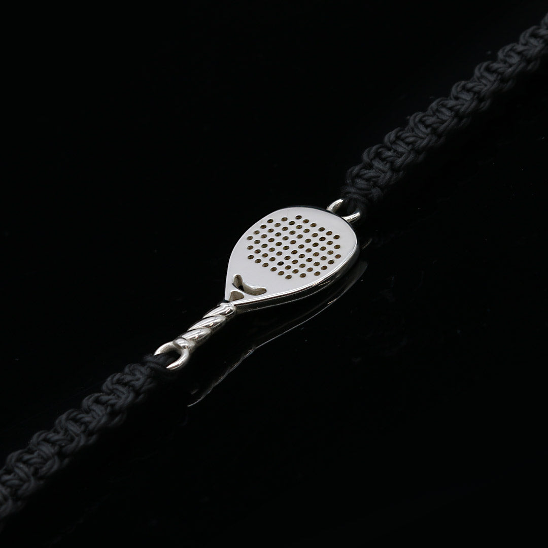 BRACCIALE PADEL NERO RACCHETTA GOCCIA