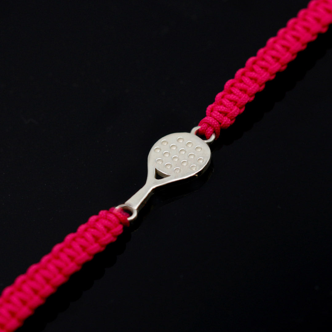 BRACCIALE RACCHETTA STARTER IN ARGENTO 925 CON CORDINO ECOSOSTENIBILE