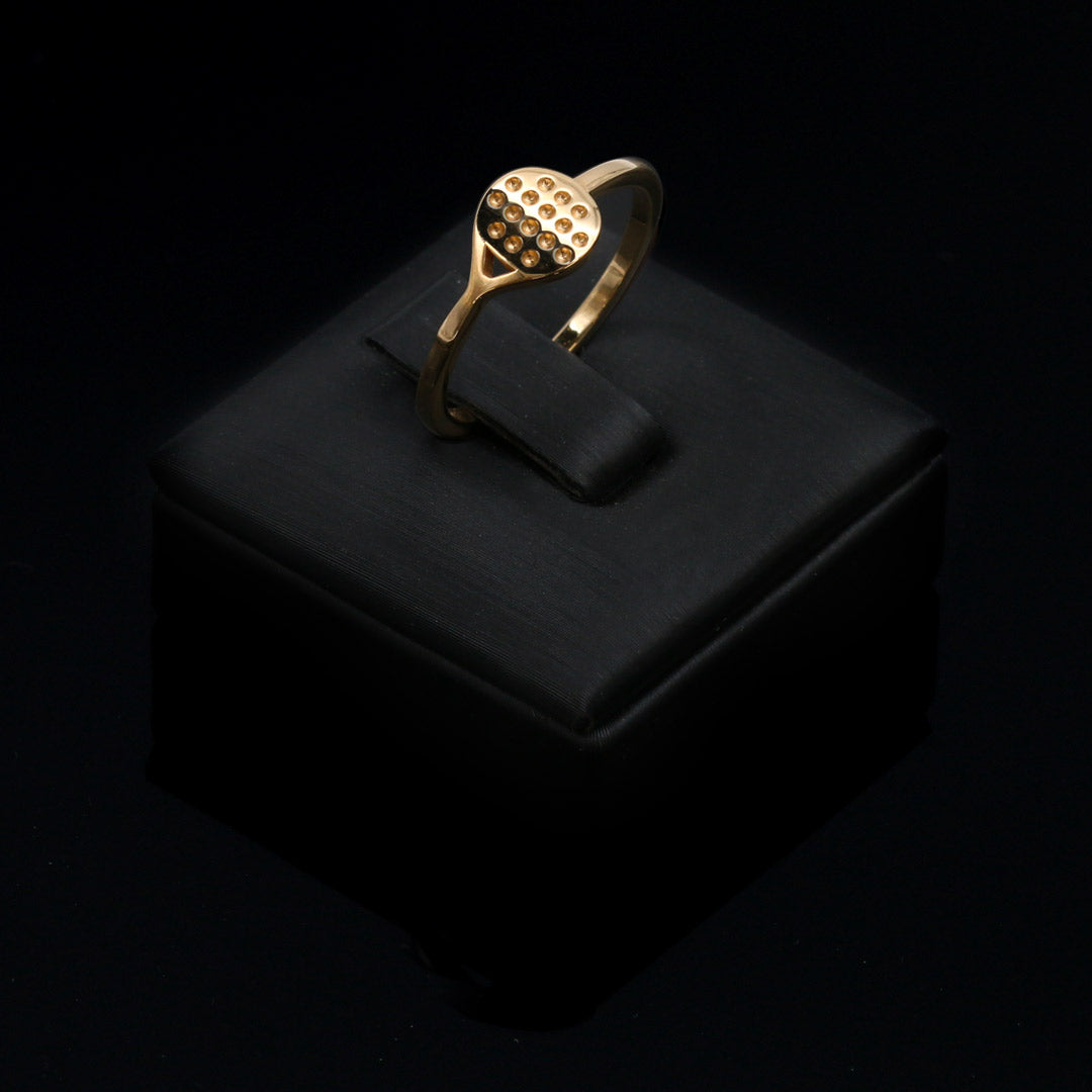 ANELLO RACCHETTA IN ORO GIALLO 18KT