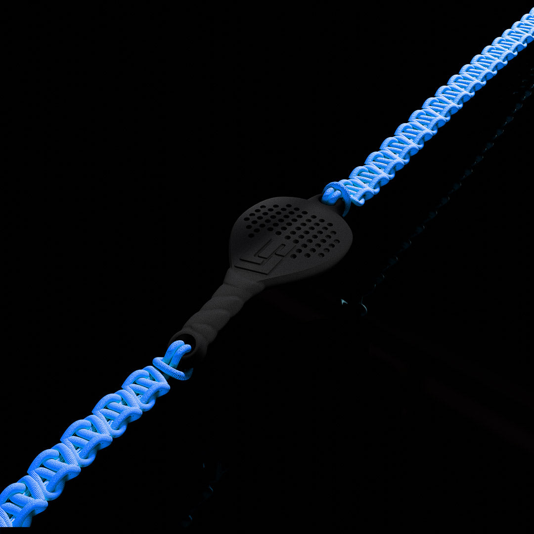 BRACCIALE PADEL RACCHETTA IN RESINA ECOSOSTENIBILE STAMPA 3D CORDINO BLU NAVY