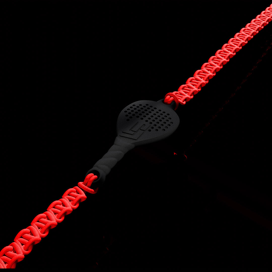 BRACCIALE PADEL RACCHETTA IN RESINA ECOSOSTENIBILE STAMPA 3D ROSSO MILANO