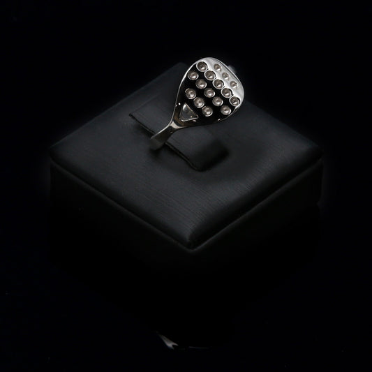 ANELLO RACCHETTA PADEL  IN ARGENTO 925  REGOLABILE LAGATI PADEL JEWELS