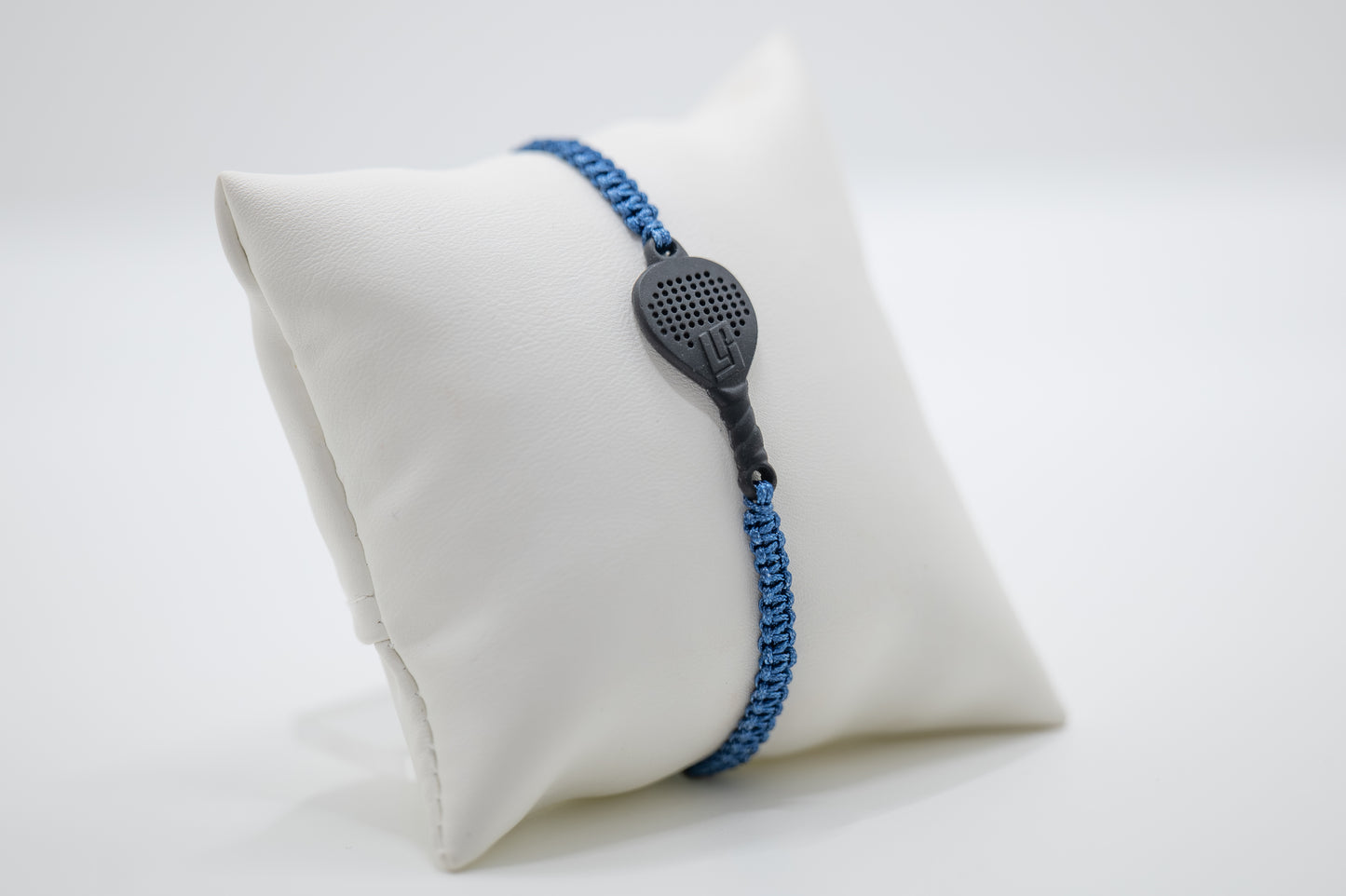 BRACCIALE PADEL RACCHETTA IN RESINA ECOSOSTENIBILE STAMPA 3D  CORDINO BLU NAVY