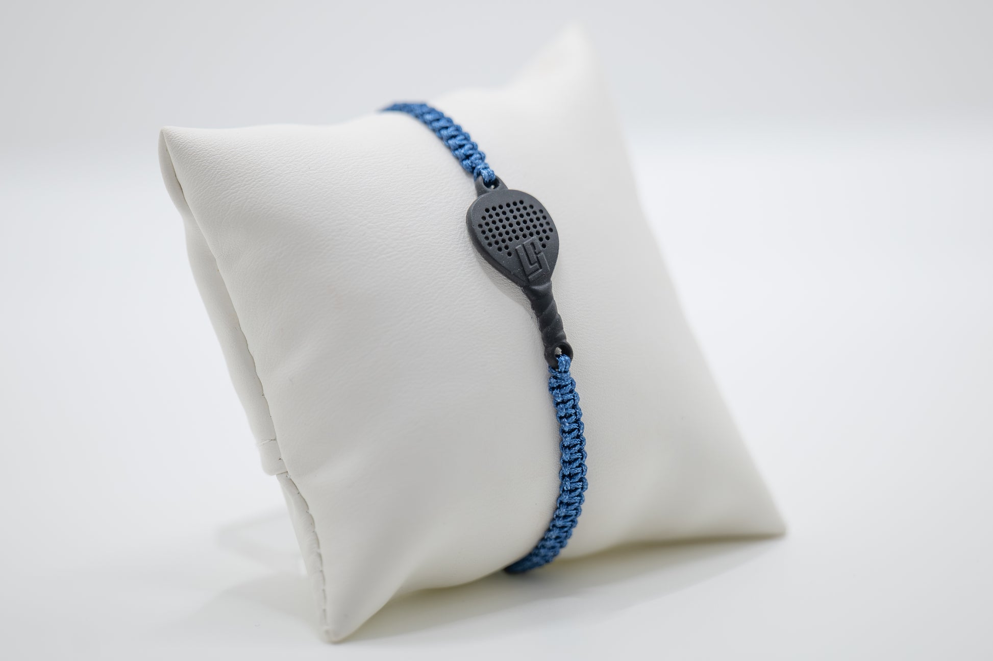 BRACCIALE PADEL RACCHETTA IN RESINA ECOSOSTENIBILE STAMPA 3D  CORDINO BLU NAVY