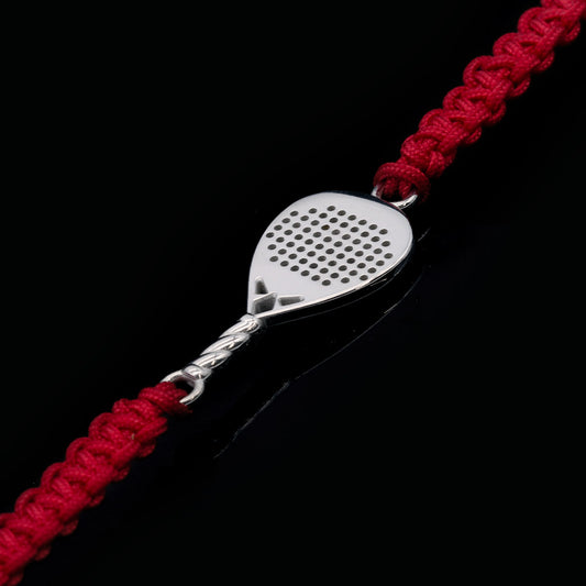 BRACCIALE PADEL ROSSO MILANO RACCHETTA DIAMANTE
