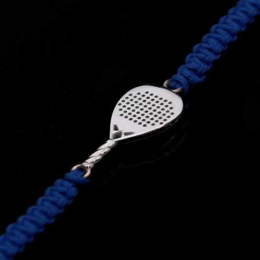 BRACCIALE PADEL BLU ELETTRICO RACCHETTA DIAMANTE