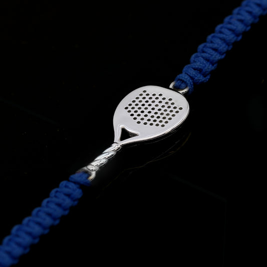 BRACCIALE PADEL BLU ELETTRICO RACCHETTA TONDA