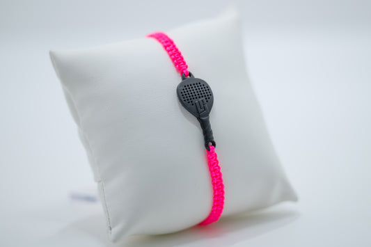 BRACCIALE PADEL RACCHETTA IN RESINA ECOSOSTENIBILE STAMPA 3D FUCSIA