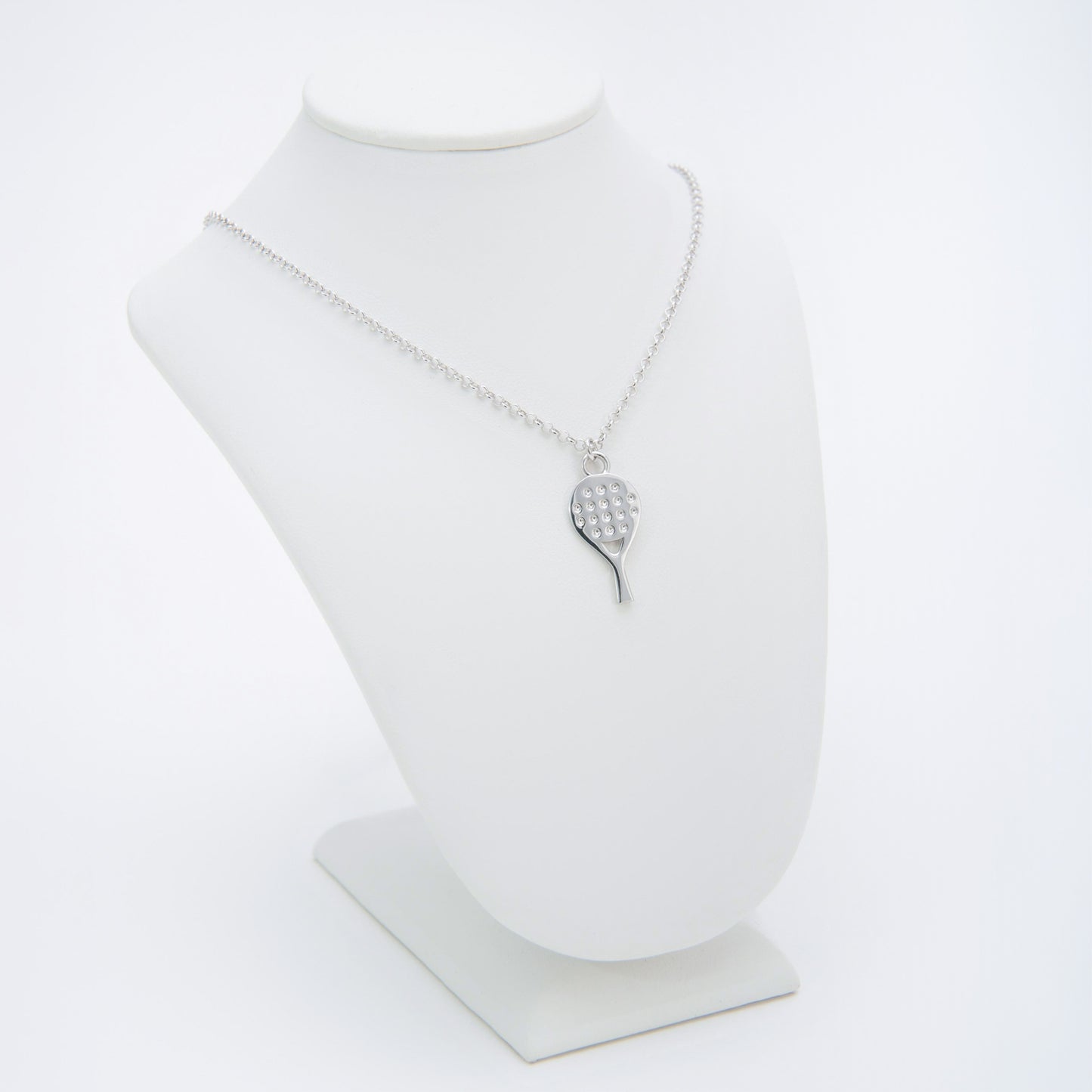 CIONDOLO RACCHETTA STARTER IN ARGENTO 925 CON CATENINA REGOLABILE