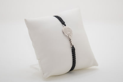BRACCIALE PADEL RACCHETTA IN OTTONE CORDINO SCOOBY DOO NERO