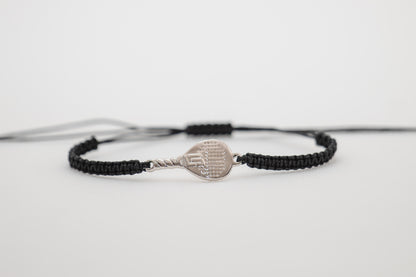 BRACCIALE PADEL RACCHETTA IN OTTONE CORDINO SCOOBY DOO NERO
