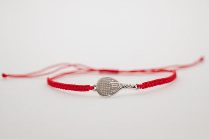 BRACCIALE PADEL RACCHETTA IN OTTONE CORDINO SCOOBY DOO ROSSO MILANO