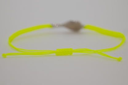 BRACCIALE PADEL RACCHETTA IN OTTONE CORDINO SCOOBY DOO GIALLO FLUO