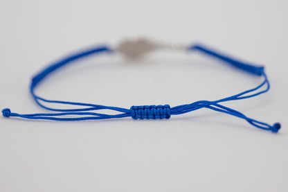 BRACCIALE PADEL RACCHETTA IN OTTONE CORDINO SCOOBY DOO BLU ELETTRICO