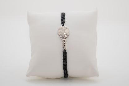 BRACCIALE PADEL RACCHETTA IN OTTONE CORDINO SCOOBY DOO NERO