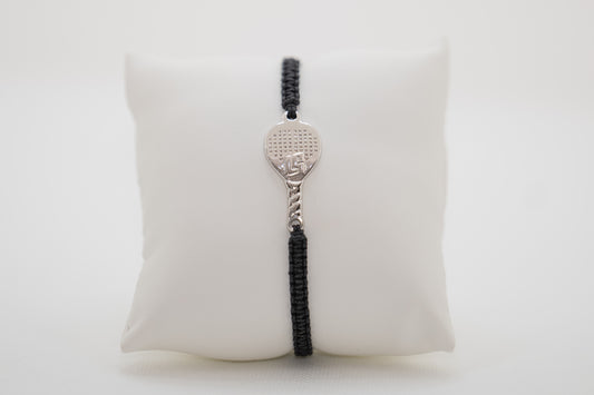 BRACCIALE PADEL RACCHETTA IN OTTONE CORDINO SCOOBY DOO NERO