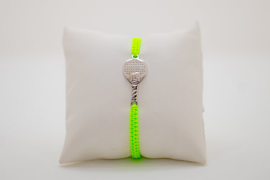 BRACCIALE PADEL RACCHETTA IN OTTONE CORDINO SCOOBY DOO VERDE FLUO