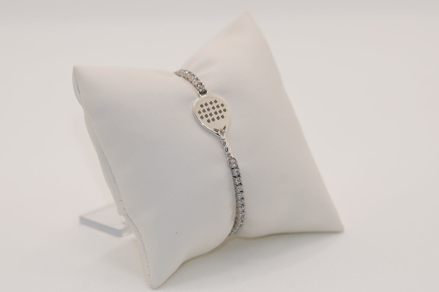 Bracciale Tennis Padel “Match Point” – Zirconi Bianchi – Argento 925