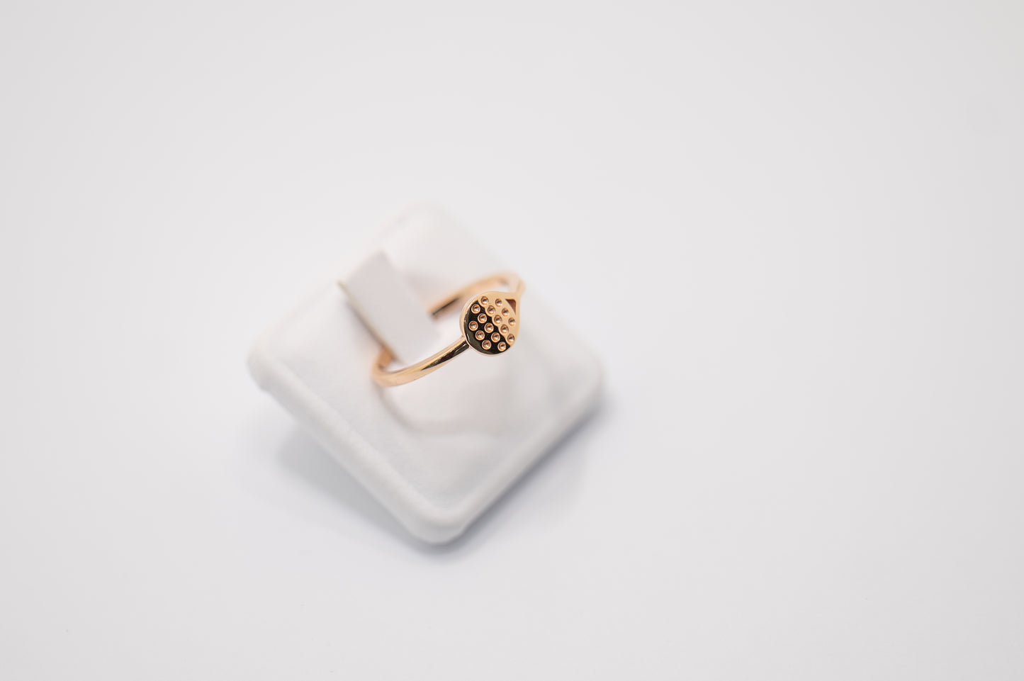 18KT ROSE GOLD RACKET RING