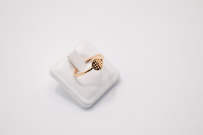 18KT ROSE GOLD RACKET RING