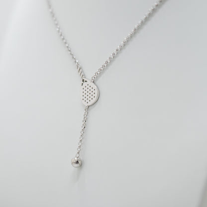 Collana Saliscendi Racchetta Padel in Argento 925