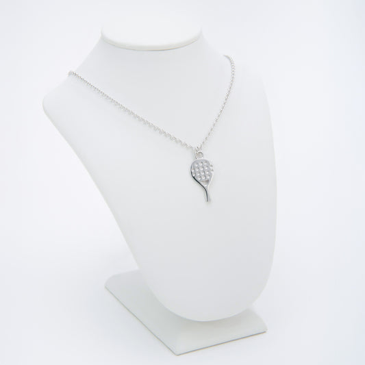925 SILVER STARTER RACKET PENDANT WITH ADJUSTABLE CHAIN