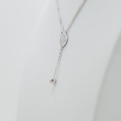 Collana Saliscendi Racchetta Padel in Argento 925