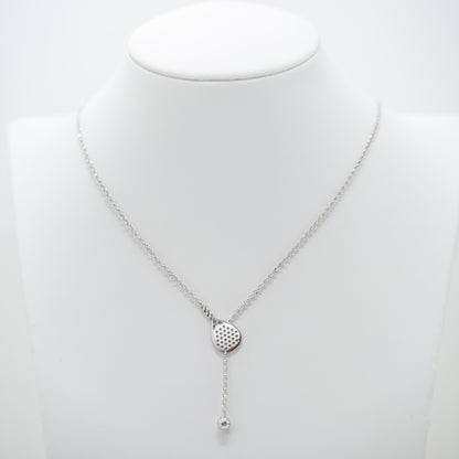 Collana Saliscendi Racchetta Padel in Argento 925