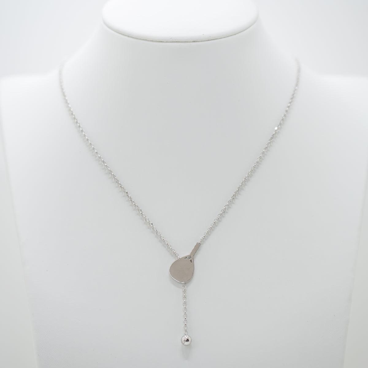 Collana Saliscendi Racchetta Padel in Argento 925