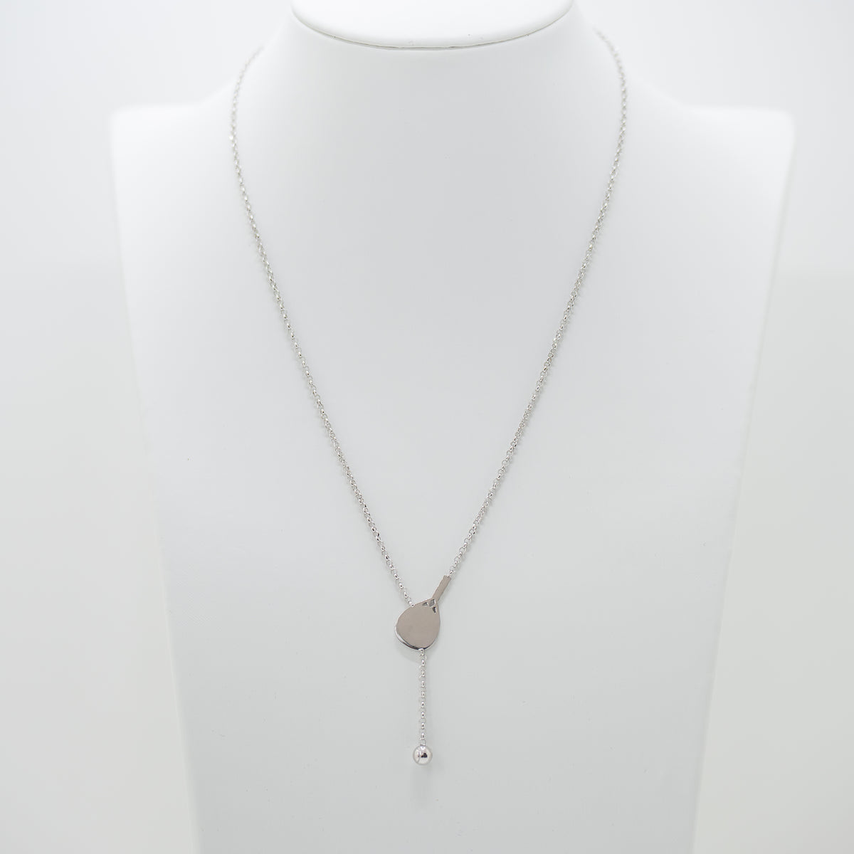 Collana Saliscendi Racchetta Padel in Argento 925